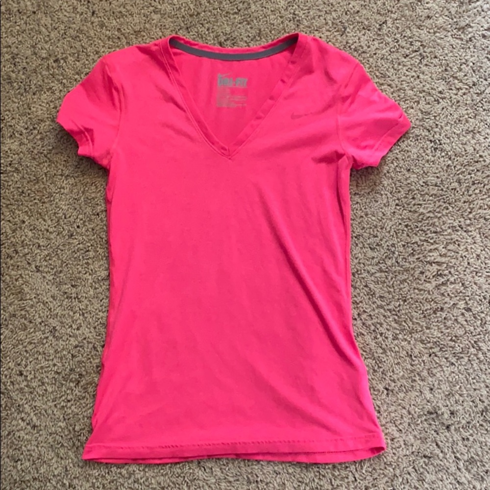 NIKE DRI-FIT hot pink women’s shirt
